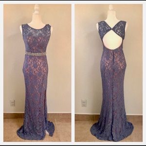 ModCloth : Praiseworthy Glamour Gown Dress- Purple